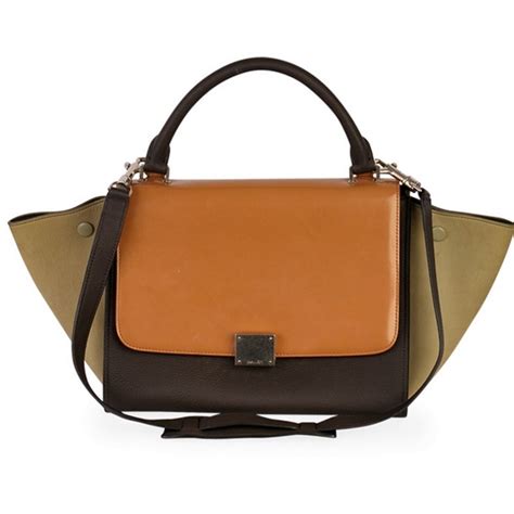 celine multicolor bullhide small trapeze bag|Small Trapeze bag in bullhide calfskin .